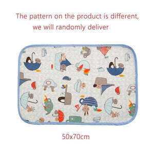 Baby Changing Mat Infants Washable Waterproof Mattress Cartoon Changing Pad Floor mats Cushion Reusable Diaper