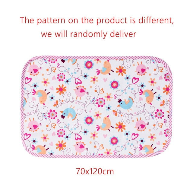 Baby Changing Mat Infants Washable Waterproof Mattress Cartoon Changing Pad Floor mats Cushion Reusable Diaper