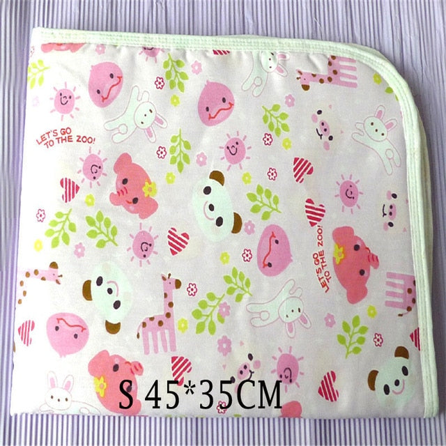 Baby Nappy Changing Pad Cotton Ecologic Diaper Changing Table Cartoon Baby Waterproof Mattress Bed Sheet Infant Change Mat Cover