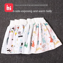 Load image into Gallery viewer, Baby Diaper Training Skirt Pure Cotton High Waist Waterproof Diaper Skirt Children Baby Cloth Diaper Urination Skirt
