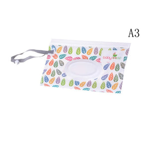 19 Styles Baby Kids Wipe Clutch Carrying Bag Wet Wipes Dispenser Snap-strap Bag Pouch Outdoor Travel Wet Paper Towel Container